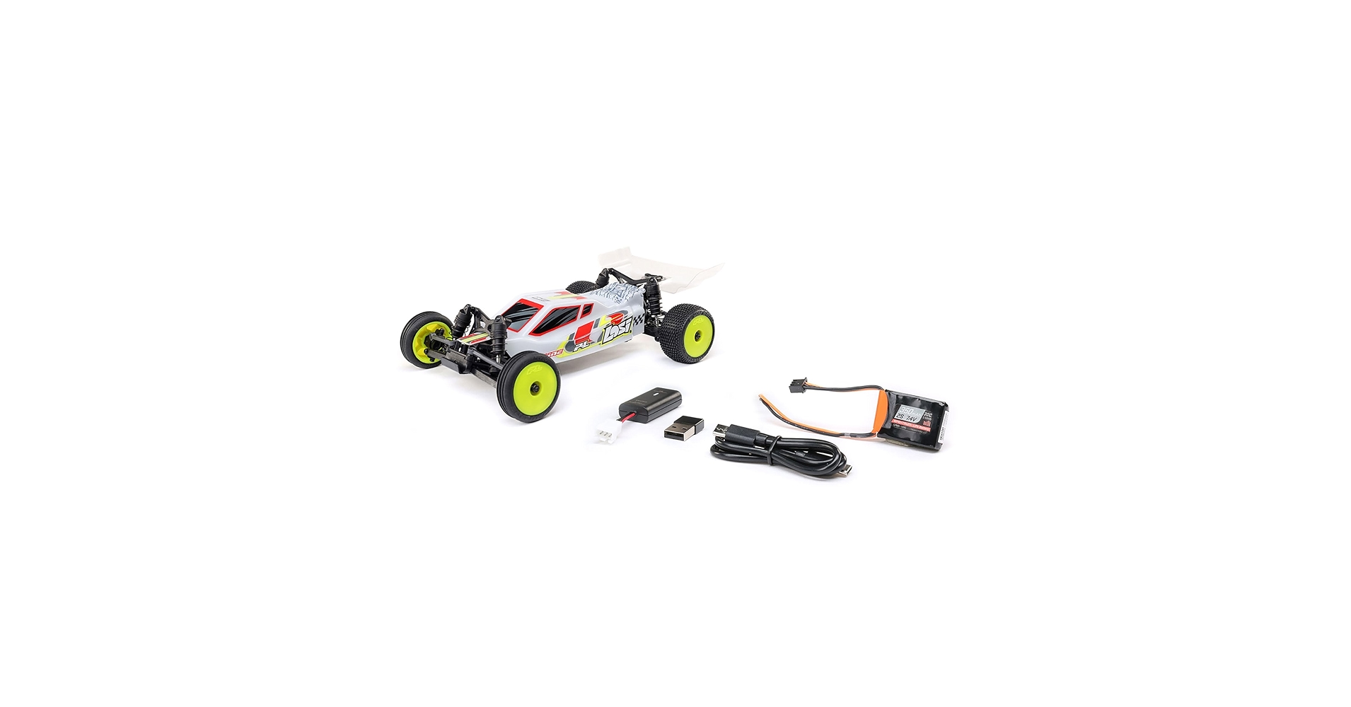 Amazon.com: Losi Micro-B 2 Wheel Drive Buggy White RTR